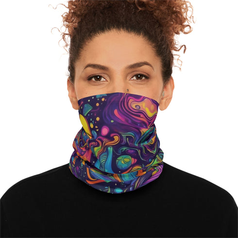 Trippy Alien - Lightweight Neck Gaiter - All Over Prints