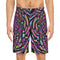 Trippy Bass Portal - Mens Rave Shorts (AOP) - Seam thread