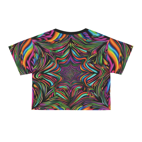 Trippy Beasts Star - Crop Tee (AOP) - All Over Prints