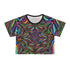 Trippy Beasts Star - Crop Tee (AOP) - Black stitching / L -