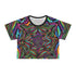 Trippy Beasts Star - Crop Tee (AOP) - Black stitching / M -