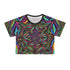 Trippy Beasts Star - Crop Tee (AOP) - Black stitching / S -