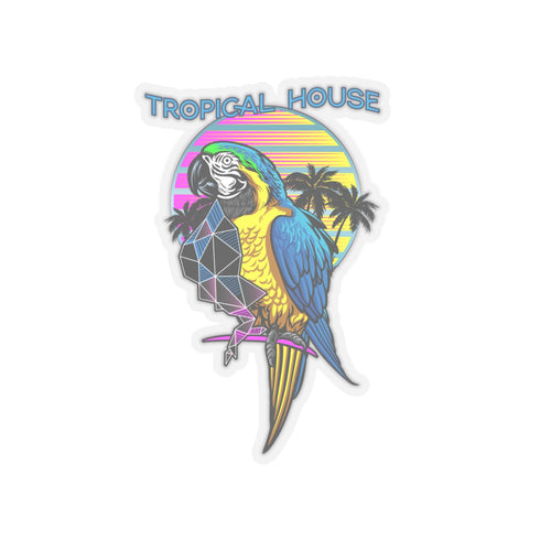 Tropical House Sticker - Kiss-Cut Stickers - Paper products