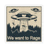 We Want to Rage EDM - Kiss-Cut Stickers - Paper products