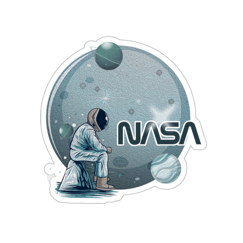 Where am I Space Sticker - Kiss-Cut Stickers - 3 × 3 / White