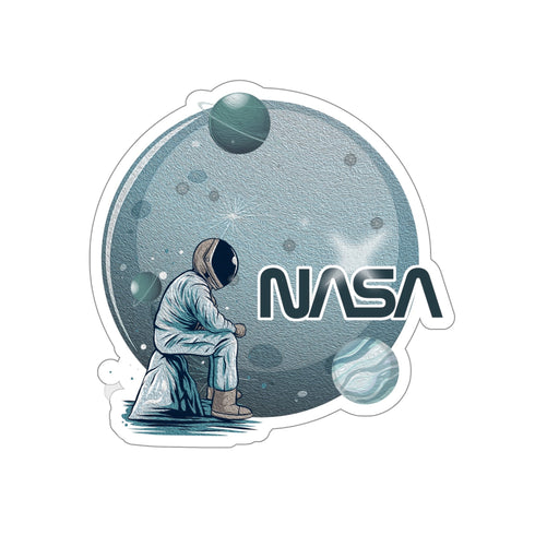 Where am I Space Sticker - Kiss-Cut Stickers - 6 × 6 / White