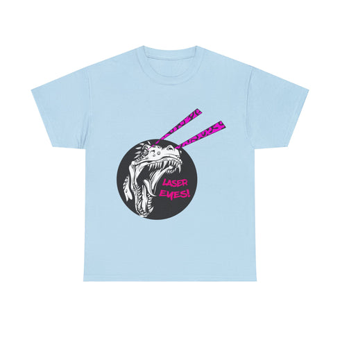 X LAZER EYES! - Cotton Tee - Light Blue / XL - T-Shirt