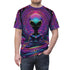 Zen Alien Dreamer - Mens Rave Tshirt(AOP) - Black stitching